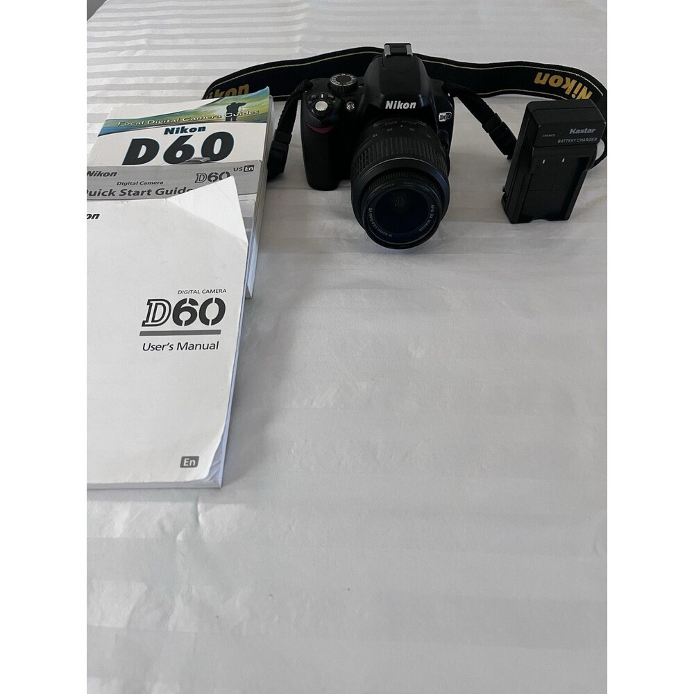 Nikon D60 10.2MP DSLR Camera w/ 18-55mm Lens, 4GB SD, Battery & Kastar Charger